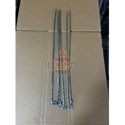 2x2 50 cm Et Ciğer Paslanmaz Kare Çöp Şiş ince malzemeden