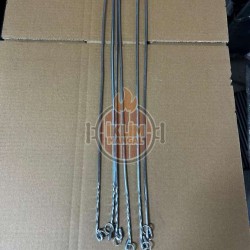 2x2 50 cm Et Ciğer Paslanmaz Kare Çöp Şiş ince malzemeden
