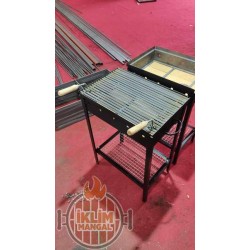 35x55  Ateş Tuğlalı  Demir Döküm Mangal