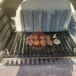 40x70 Oluklu, Mangal, Barbekü, Şömine Saç Demir Izgara