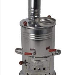 Zarifiş Çift Musluklu demlikli  Odun veye Kömürlü Semaver