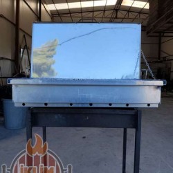 45x80 Krom Masa içi, Evye İçi , Mermer İçi Gömme Mangal