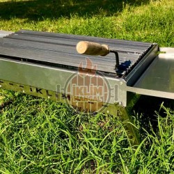 Paslanmaz Kamp mangalı küçük yer kaplamaz 26x58 cm