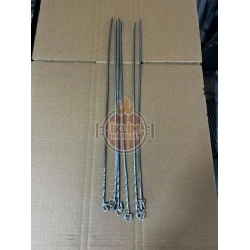 2x2 50 cm Et Ciğer Paslanmaz Kare Çöp Şiş ince malzemeden