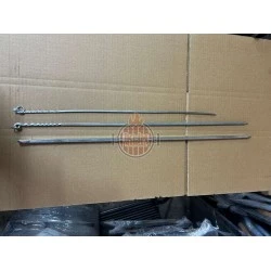 2x2 50 cm Et Ciğer Paslanmaz Kare Çöp Şiş ince malzemeden