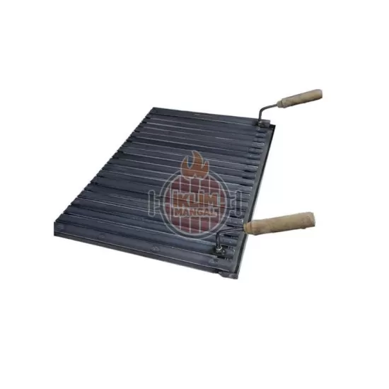 40x50 Oluklu Lama Izgara Barbekü Şömine Mangal Seyyar Kullanım  demir