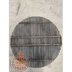 70 cm çapında demir döküm ızgara 