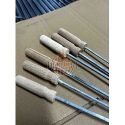 60 cm ahşap saplı kare şiş 6 adet