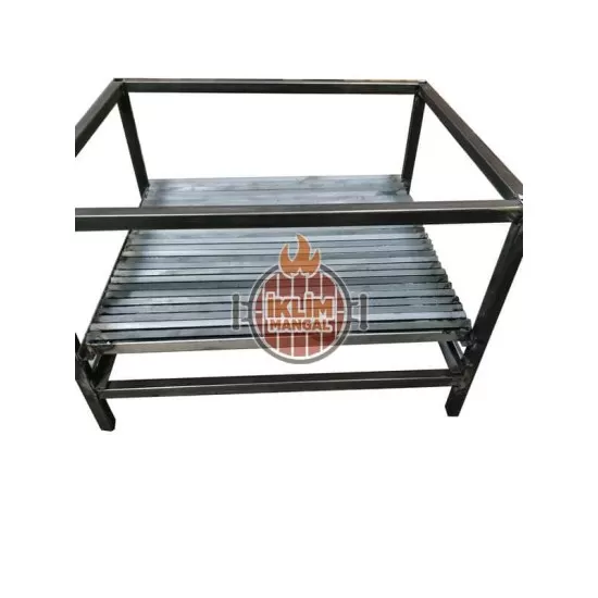 40x50 Döküm ızgaralı şömine içi kasalı mangal