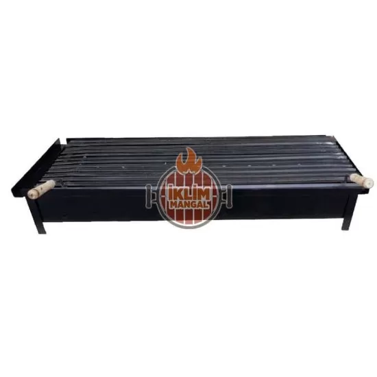 40x100 Ayaksız Oluklu Izgaralı Mangal